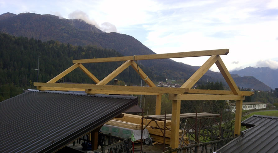 Struttura portante in lamellare
