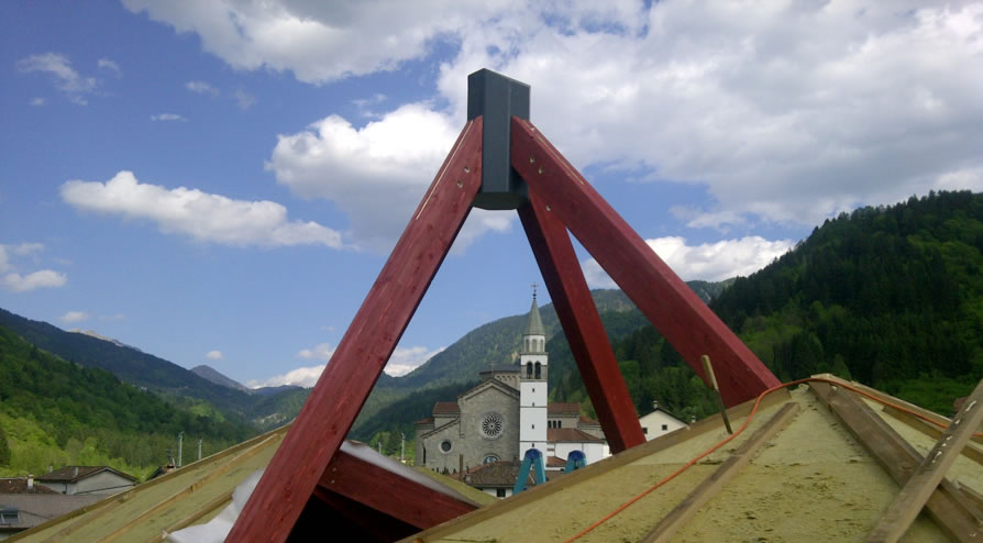 Particolare di una cupola per una struttura pubblica